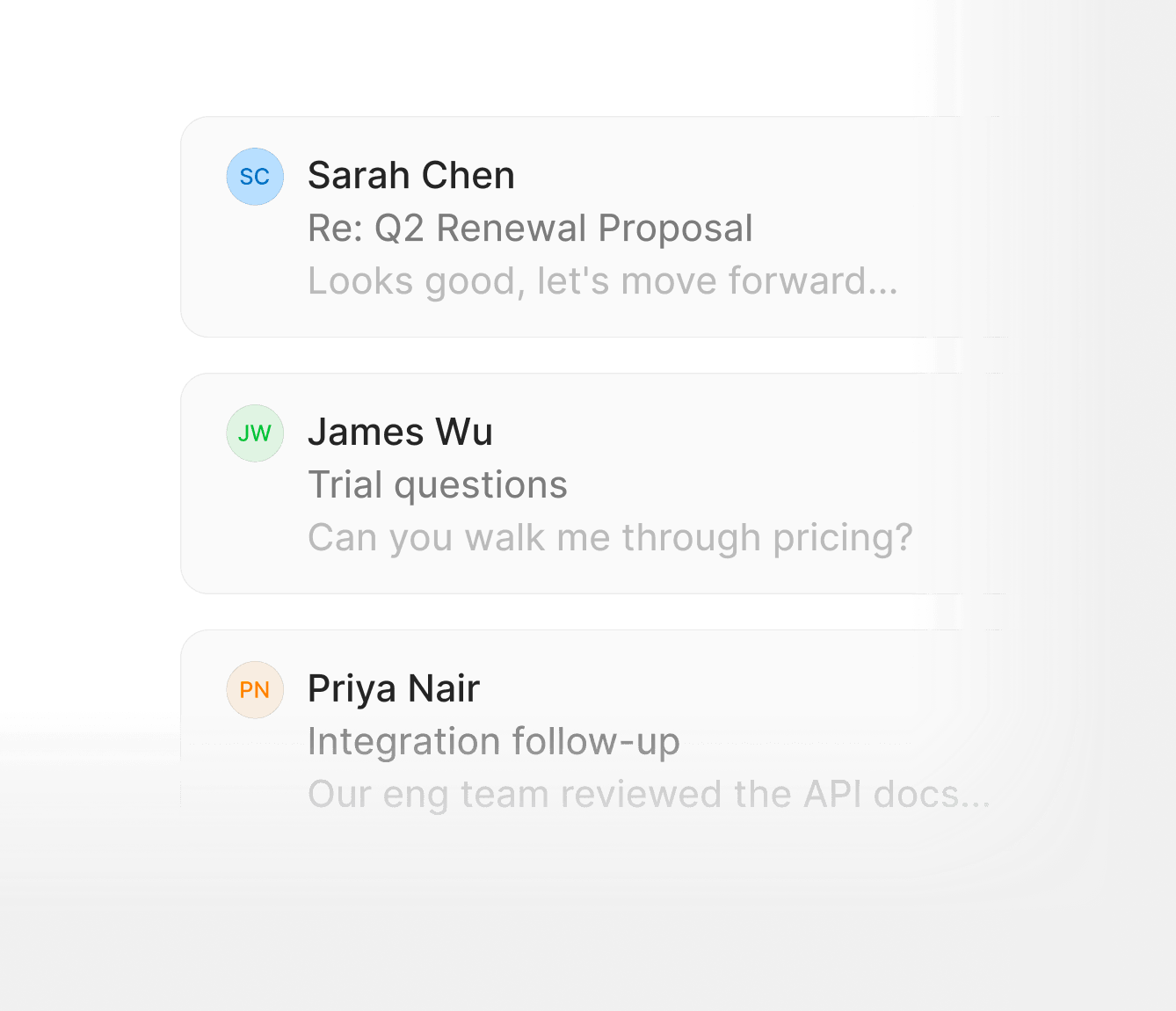 Every email logged to the right record