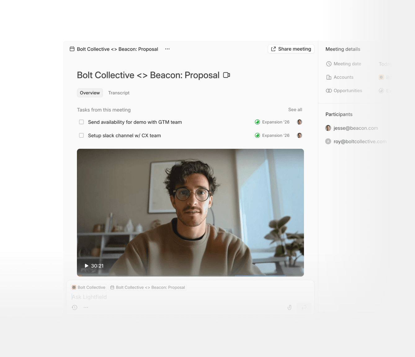 Every call recorded and linked to the right account