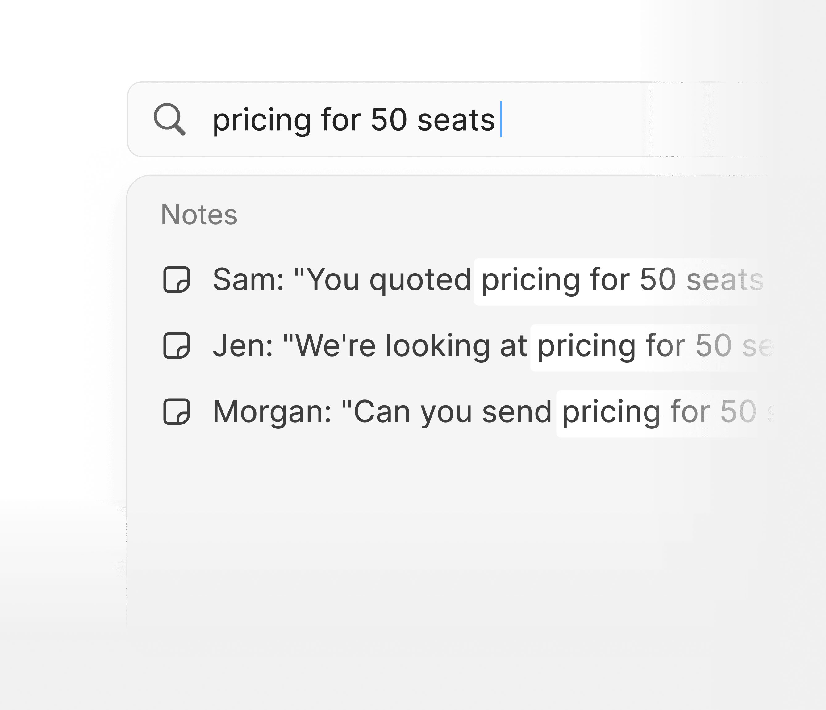 Searchable transcripts, linked to the right record