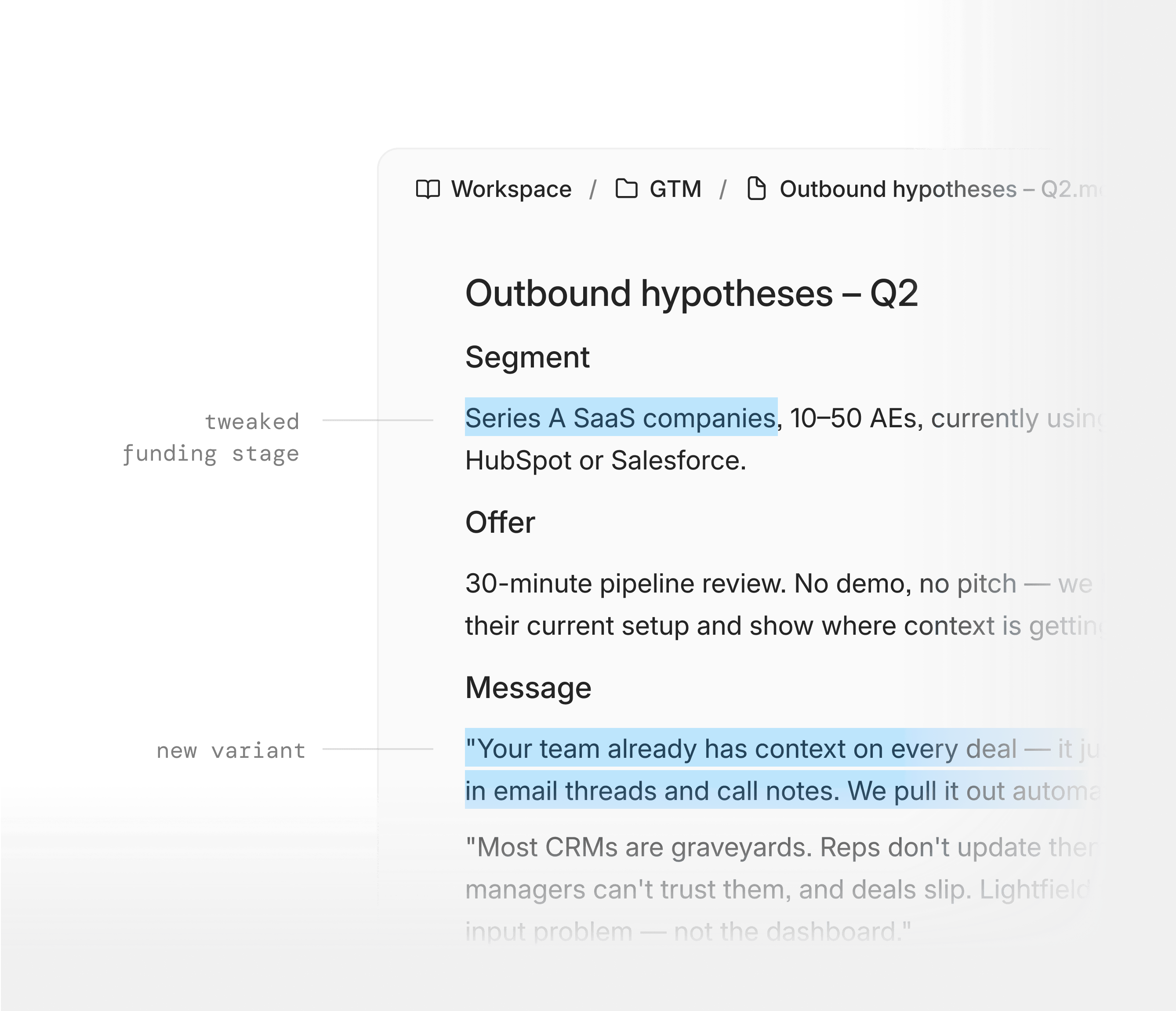 A forward-deployed team