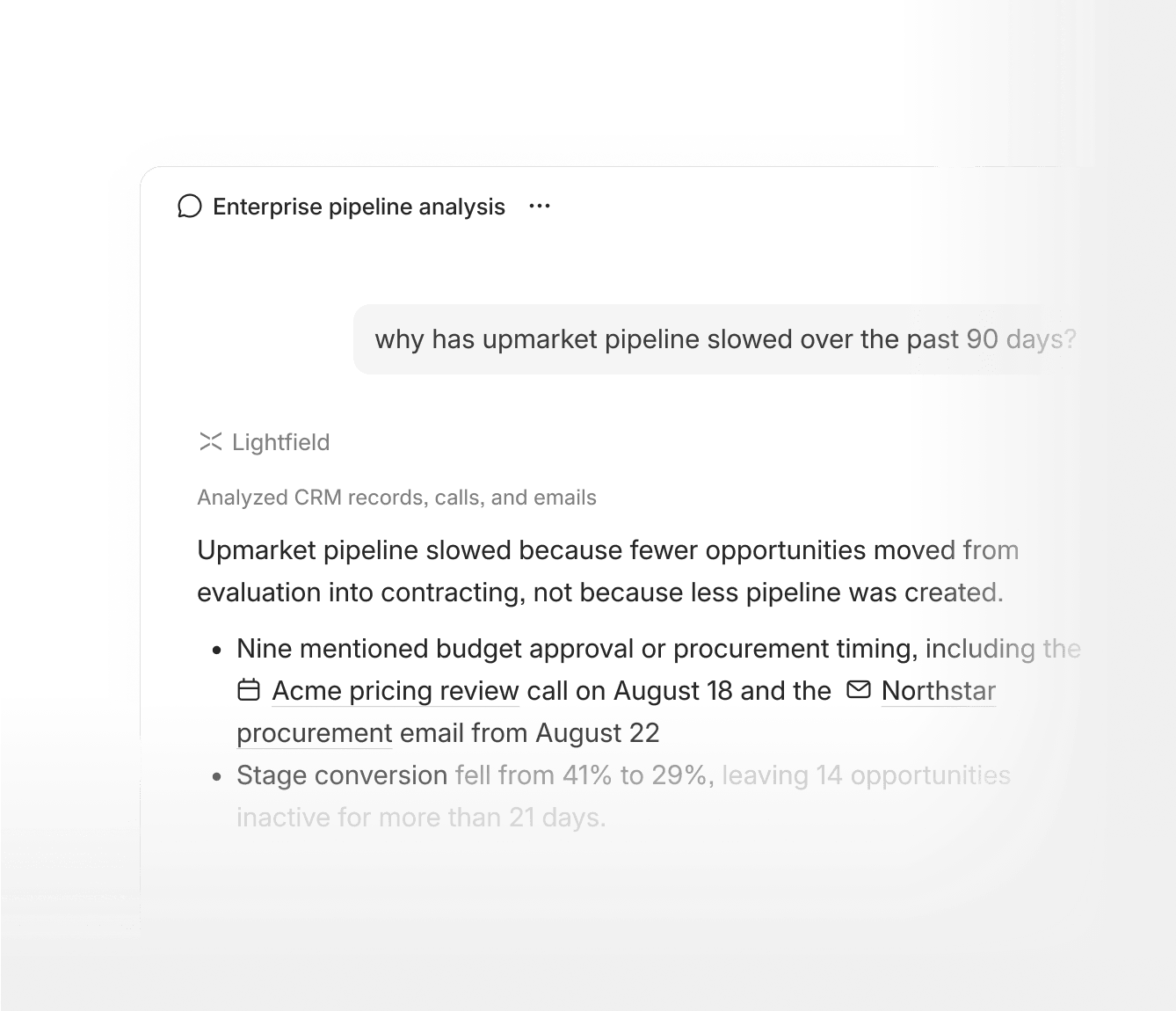 Answers backed by evidence