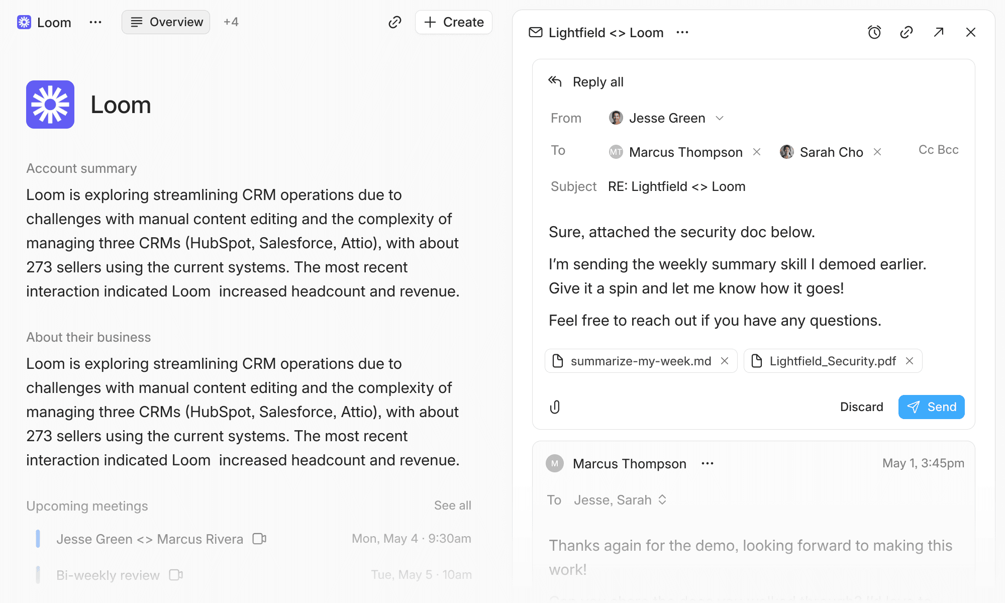 Email Conversations View
